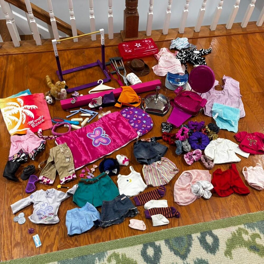 AMERICAN GIRL HUGE Lot $600+ Value Clothes Accessories Furniture Gym Set